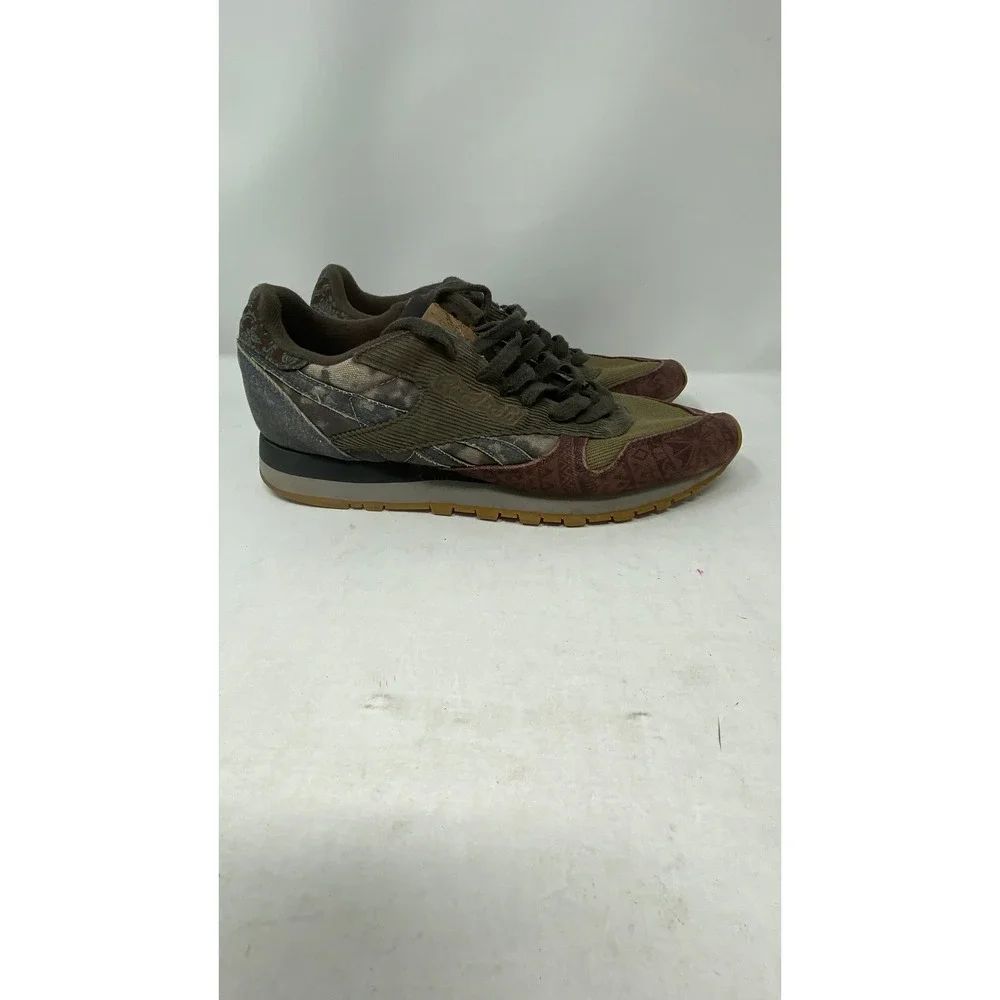 Reebok Classic Leather Patchwork Olive Corduroy Camo IE4104 Mens 8